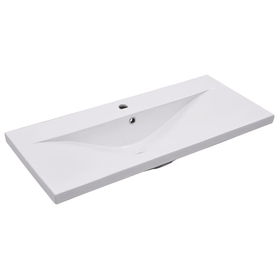 vidaXL Wash Basin Built-in Sink Vanity Sink Bathroom Basin Bath Sink Ceramic