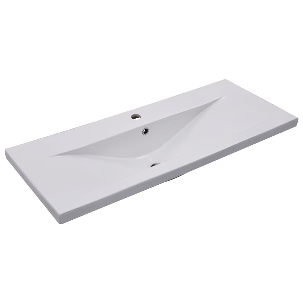 vidaXL Wash Basin Built-in Sink Vanity Sink Bathroom Basin Bath Sink Ceramic