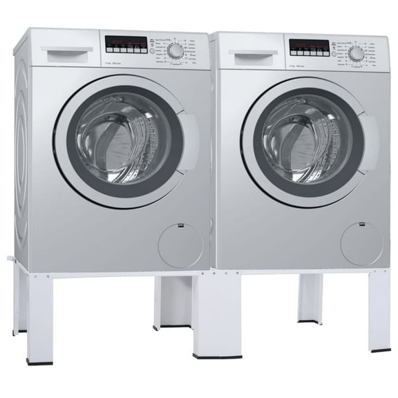 vidaXL Double Washing and Drying Machine Pedestal White