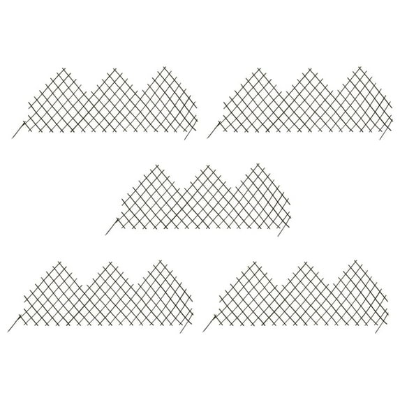 vidaXL Willow Trellis Plant Support Expandable Lattice Fence 5 pcs Willow