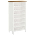 thumbnail image 1 of vidaXL Wine Cabinet Bottle Holder Floor Wine Cabinet Organizer Solid Oak Wood, 1 of 5