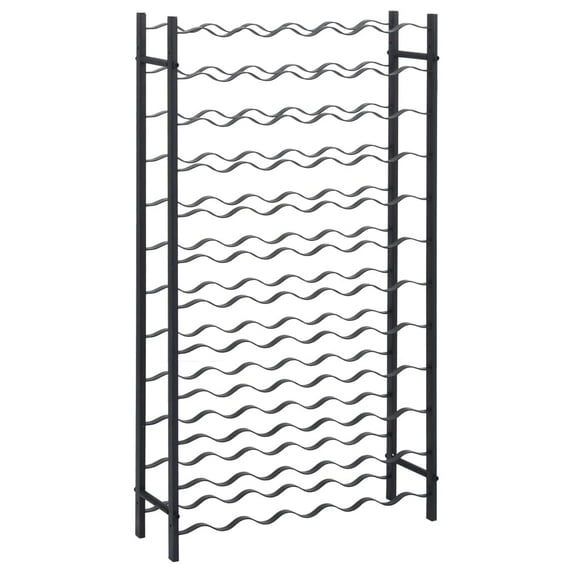 vidaXL Wine Rack Bottle Holder Wine Storage Organizer for Pantry Kitchen Metal