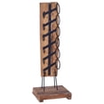 thumbnail image 1 of vidaXL Solid Teak Wood 6-Bottle Wine Rack, 1 of 5