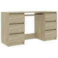 thumbnail image 1 of vidaXL Writing Desk Computer Desk Laptop Table Workstation Engineered Wood, 1 of 25