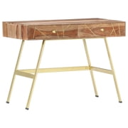 vidaXL Writing Desk with Drawers 39.4"x21.7"x29.5" Solid Sheesham Wood