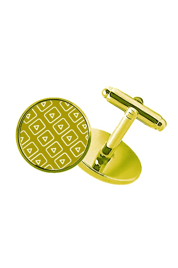 video watch seal patterns studded business metal cufflinks en