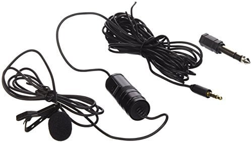 Vidpro XM-L Lavalier Condenser Microphone for DSLRs, Camcorders & Video Cameras 20' Audio Cable