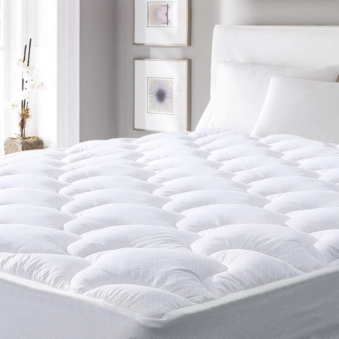viewstar Mattress Pad Full Size, Pillow Top Mattress Topper Cover