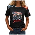 thumbnail image 1 of vigerkar 250th Anniversary USA Shirt Women American Flag T Shirt 4th of July Patriotic Tees America 250 Years Tops (Dark Gray, 5XL), 1 of 6
