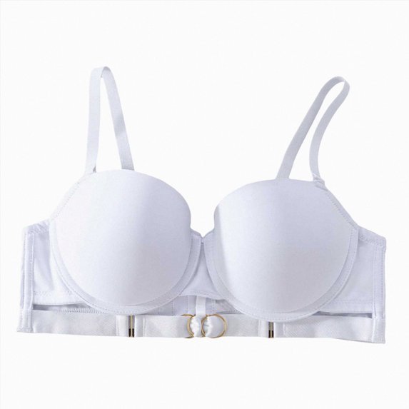 vigerkar Bras for Women Bralettes for Women with Support Push Up Full-Coverage Bra Straps Underwear Seamless Comfort (White, 90B)