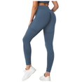 thumbnail image 1 of vigerkar Lift Leggings for Women Yoga Pants Ruched Booty High Waist Seamless Workout Leggings Blue, M, 1 of 9