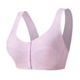 thumbnail image 1 of vigerkar Daisy Bras for Older Women Front Closure Plus Size Womens Bras No Underwire Front Clasp Bras for Seniors Pink, XXL, 1 of 3