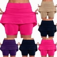 thumbnail image 1 of vigerkar Elastic Skorts for Women, Women's Casual Athletic Tennis Skirts, Sports Lightweight Golf Workout Skort (Hot Pink, 5XL), 1 of 5
