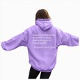 thumbnail image 1 of vigerkar Hoodies With Letter Print Long Sleeve Sweatshirts Pullover Casual Tops Y2K Womens Clothing (Light Purple, XL), 1 of 7