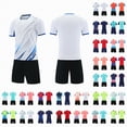 thumbnail image 1 of vigerkar Kids Soccer Jerseys for Boys Training Outfit Athletic Shirts Sportswear Kit (R, 3-4 Years), 1 of 4