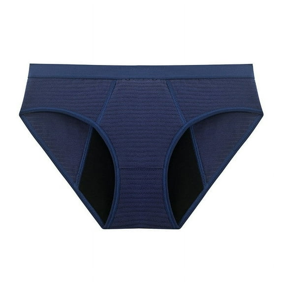 vigerkar Leakproof Period Underwear-Breathable & Leakproof Fabric-Period Protection Panties Dark Blue, S