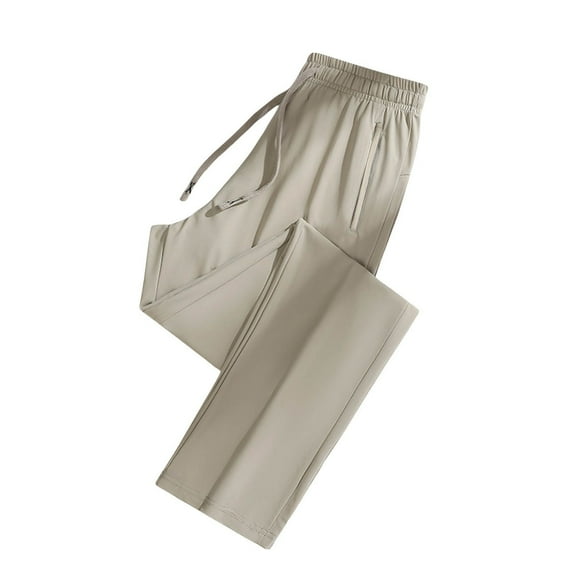 vigerkar Pants for Women Over 50,Quick Dry Breathable Comfy Fit Glide Pants Women's Plus Size Stretch Active Pant Khaki, XL