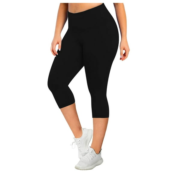 vigerkar Plus Size Leggings for Women, High Waisted Tummy Control Buttery Super Soft Yoga Pants for Workout Black, 4XL