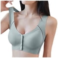 thumbnail image 1 of vigerkar Seamless Bra Full Coverage Front Closure Bras For Women No Underwire Surgical Bra Green, 5XL, 1 of 4