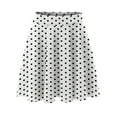 thumbnail image 1 of vigerkar Skorts Skirts for Women Casual Mini Skirt Womens Elegant Elastic Waist Polka Dots Short Skirt Tennis White, S, 1 of 6