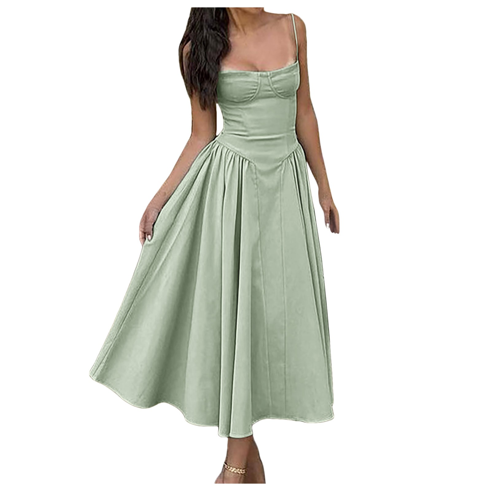 slim fit dress slacks Evdokia Sculpted Corset Midi Dress for Wedding Guest & Cocktail Parties