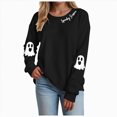thumbnail image 1 of vigerkar Sweatshirt Women Print Casual Long Sleeve Crewneck, Oversized Sweatshirt Pullover, Vintage Graphic Tees Streetwear 2026 (Black, M), 1 of 5