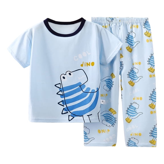 vigerkar Toddler Baby Girls Clothes T-shirt   Linen Pants Cute Summer Lounge Set (Light Blue, 6-12 Months)