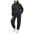 thumbnail image 1 of vigerkar Two Piece Sets for Women Fall Outfits Sweatsuit Sweat Sets Casual Matching Set Travel Tracksuit (Dark Gray, S), 1 of 7
