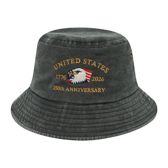 vigerkar United States 250th Anniversary Bucket Hat for Women Men America 1776 2026 Patrioticic USA Flag Hat (AG, One Size)