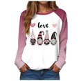 thumbnail image 1 of vigerkar Valentine Shirts for Women Love Heart Crewneck Sweatshirt Cute Gnome Sweater Tops Pullover Outfits (Black, XXL), 1 of 9