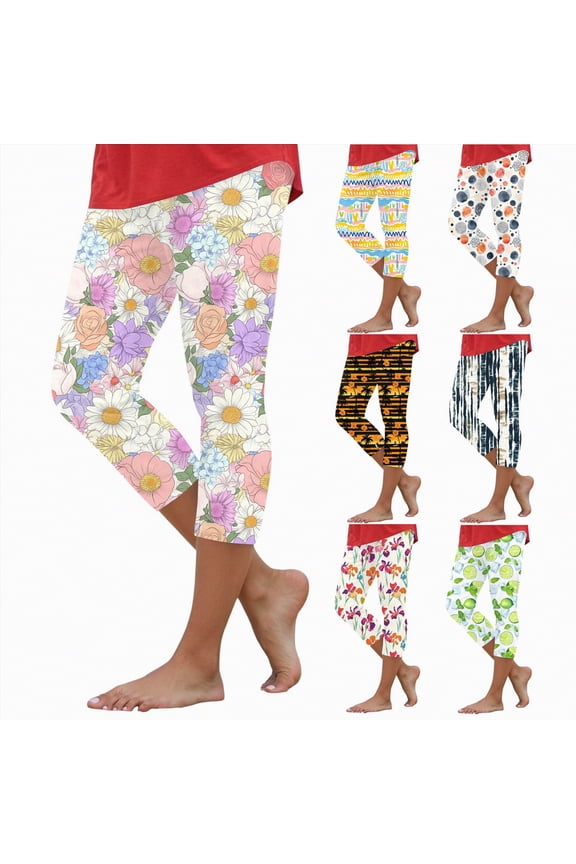 Women Capris High Waist Yoga Pants - Hollow Out Comfy Stretchy Seamless Leggings Workout Compression Capri Pants (Navy, S)