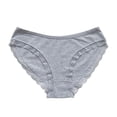thumbnail image 1 of vigerkar Women Cotton Comfortable Soft Briefs Lace Jacquard Panties Full Coverage Brief Mid-Rise Seamless Underwear 2025 Grey, L, 1 of 4