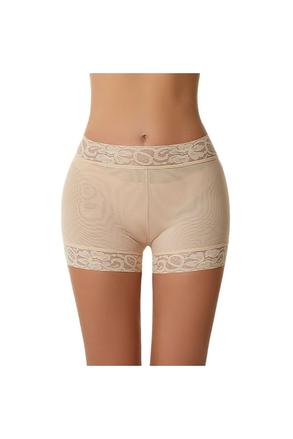 Women Lace Classic Daily Wear Body Shaper Lifter Panty Smoothing Brief for Women Booty Pants Women's Bottom Beige, XL