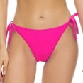 thumbnail image 1 of vigerkar Women String Tie Side Bikini Bottoms Full Coverage Swimsuit Bottom Low Waist Bathing Suit Hot Pink, XXL, 1 of 6