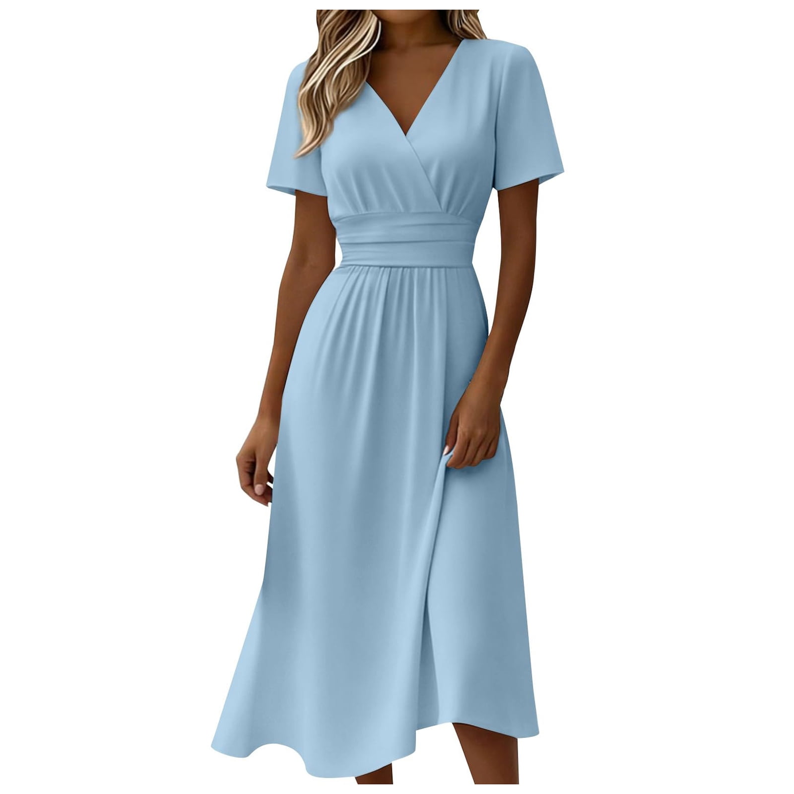 midi light blue dresses for wedding guest Blue Wedding Guest Dresses & Outfits for Women