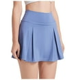 thumbnail image 1 of vigerkar Women's Athletic Pleated Golf Skirt with Shorts Pockets Running Tennis Workout Skorts Blue, XL, 1 of 9