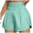 thumbnail image 1 of vigerkar Women's Athletic Shorts High Waisted Running Shorts Pocket Sporty Short Gym Elastic Workout Quick Dry Shorts Mint Green, L, 1 of 6