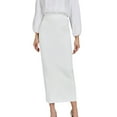 thumbnail image 1 of vigerkar Women's Bodycon Knitted Pencil Skirts Elastic High Waisted Midi Skirt White, One Size, 1 of 7