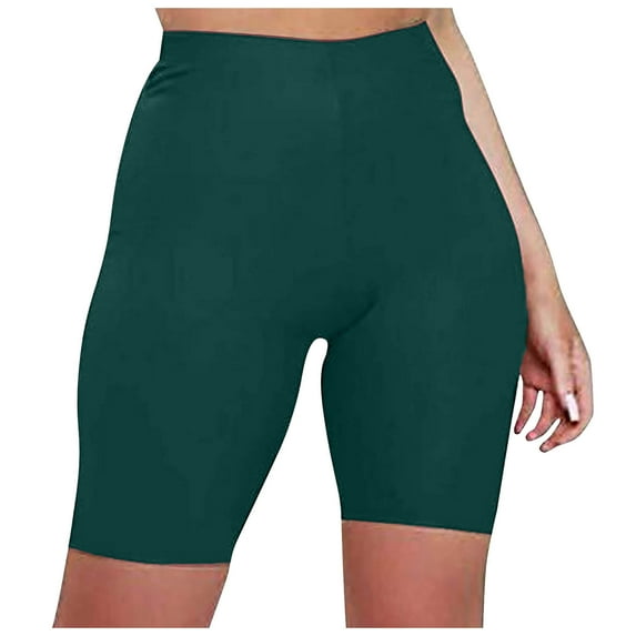 vigerkar Women's Buttery Soft Short Leggings Modal Cotton Shorts Under Dresses Leggings Pants Green, XXL
