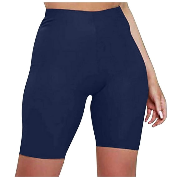 vigerkar Women's Buttery Soft Short Leggings Modal Cotton Shorts Under Dresses Leggings Pants Navy, XXL