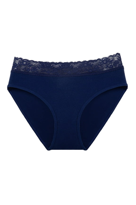 Women's Hi-Cut Underwear, High-Waisted Smoothing Panties, High-Cut Brief Underwear for Women Blue, XL
