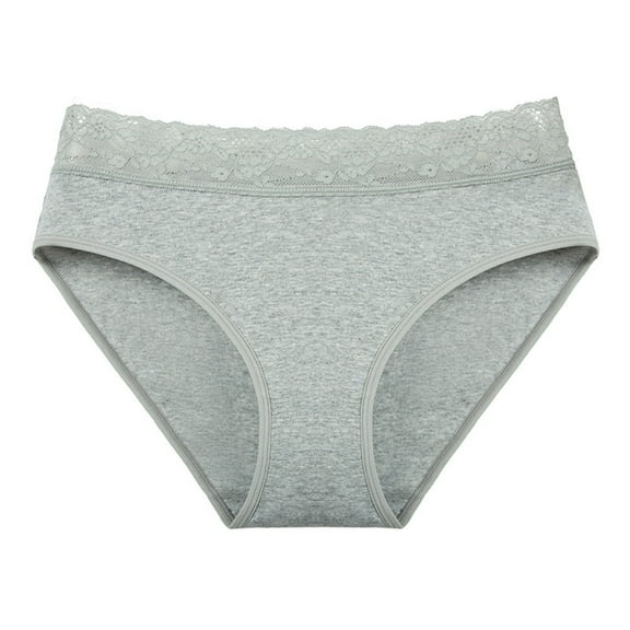 vigerkar Women's Hi-Cut Underwear, High-Waisted Smoothing Panties, High-Cut Brief Underwear for Women Grey, M