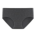 thumbnail image 1 of vigerkar Women's Seamless Mid-Rise Underwear - Antibacterial Lining, High-Stretch Long-Staple Cotton Panties Dark Gray, XL, 1 of 7