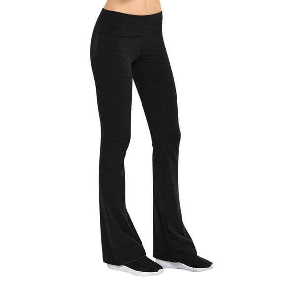 vigerkar Women's Soft Comfy Cotton Spandex Yoga Sweat Lounge Gym Sports Athletic Pants Black, S