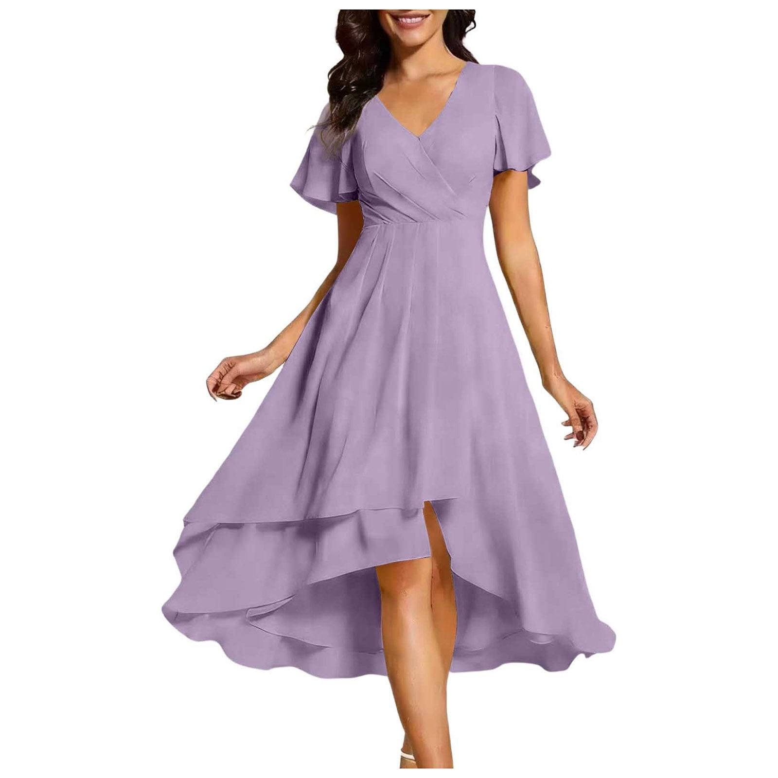 light purple semi formal dresses Light Purple Homecoming Dress: Satin & Lace A-Line Cocktail Dress
