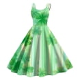 thumbnail image 1 of vigerkar Women's St. Patrick's Day Sleeveless Dress Ireland Shamrock Print Vintage Dress Swing Clover Leaf Dress (Light Yellow, S), 1 of 6