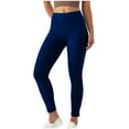 thumbnail image 1 of vigerkar Women's Stretch Denim Leggings with Pockets Dark Blue, M, 1 of 8