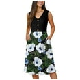 thumbnail image 1 of vigerkar Women's Summer Maxi Dress 2025 Casual Boho Sleeveless Smocked Tiered Long Beach Sundresses White, M, 1 of 5