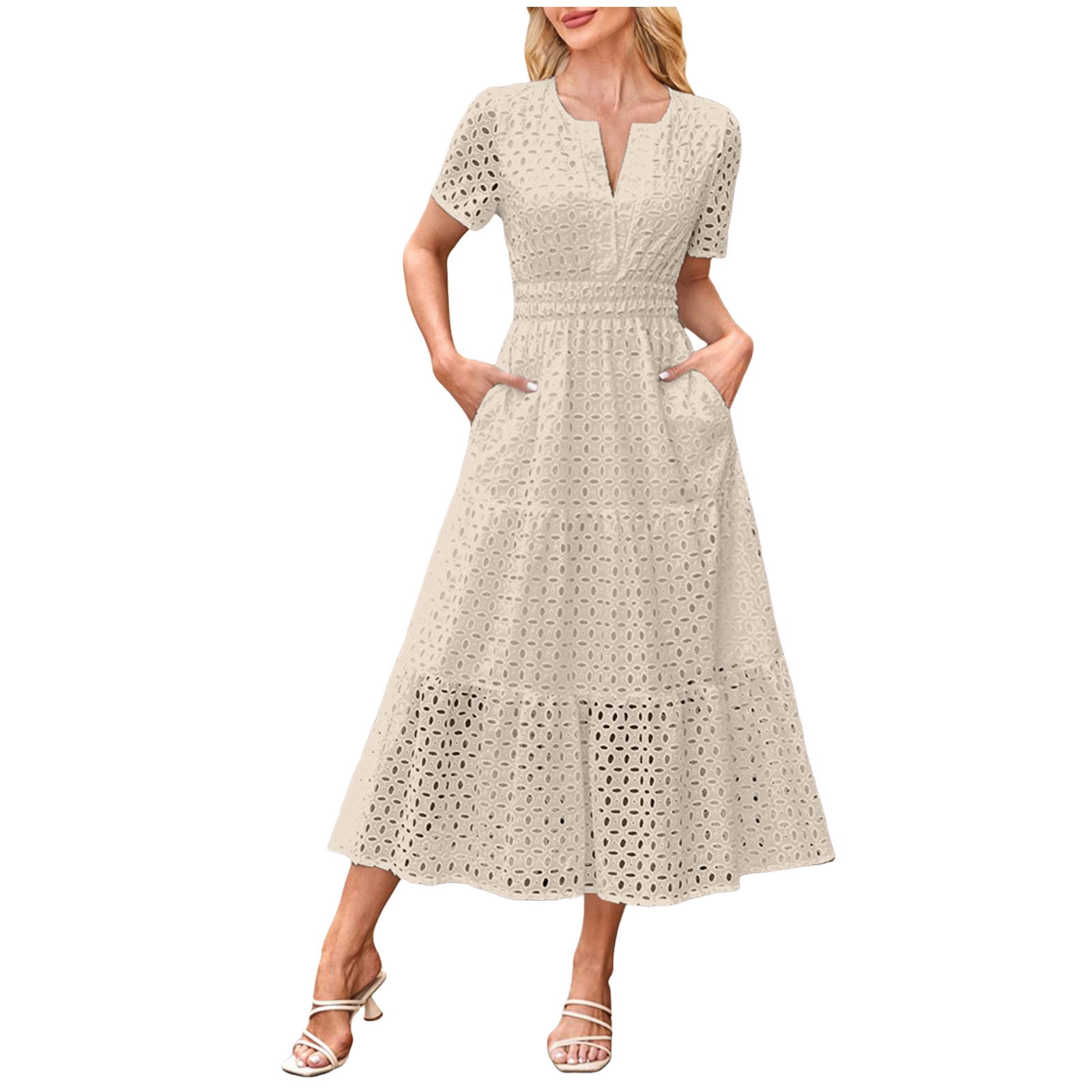 chinese dress ladies Soleil Knit and Mesh Halter Maxi Dress / Cream | Meshki