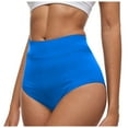 thumbnail image 1 of vigerkar Women's Swim Bottom High Waist Basic Full Coverage Bikini Tankini Swimsuit Briefs Tummy Control Bikini Bottom Blue, XL, 1 of 6
